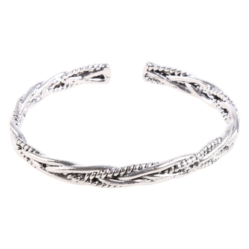 Vòng Tay Dây Bện Bằng Hợp Kim Cho Nam Và Nữ