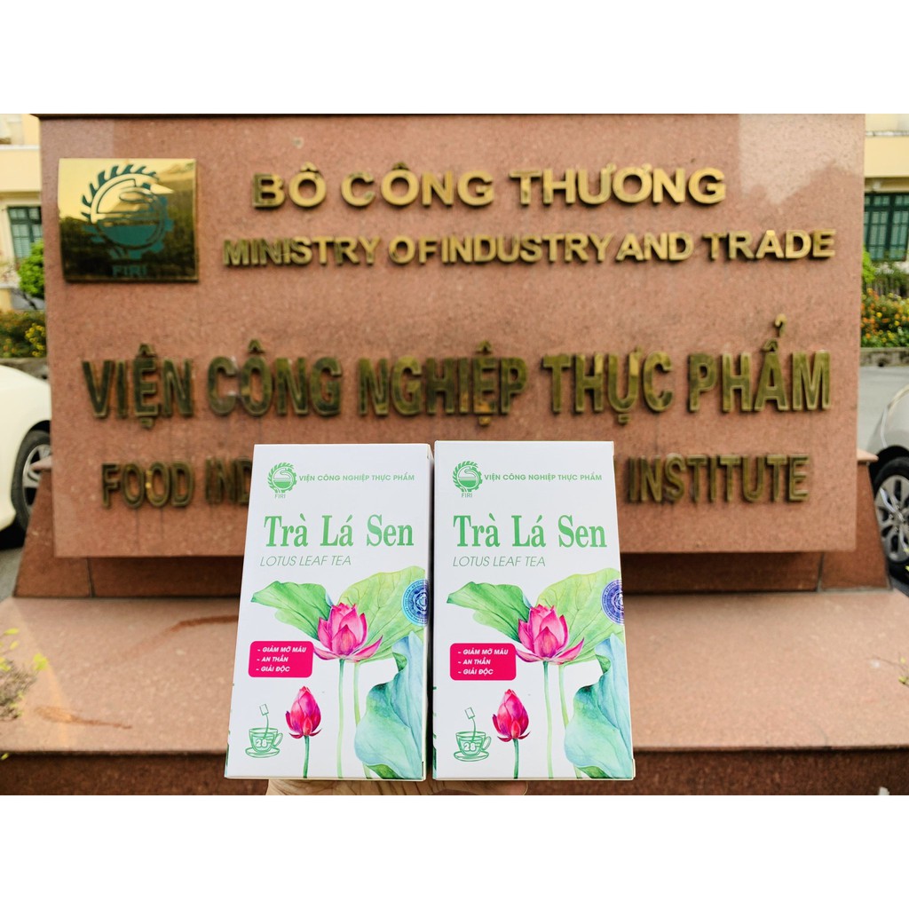 [Date 2023,Mẫu Mới Nhât]Thực Phẩm Bảo Vệ Sức Khỏe Trà Lá Sen Viện Công Nghệ Thực Phẩm  hộp 28 túi lọc