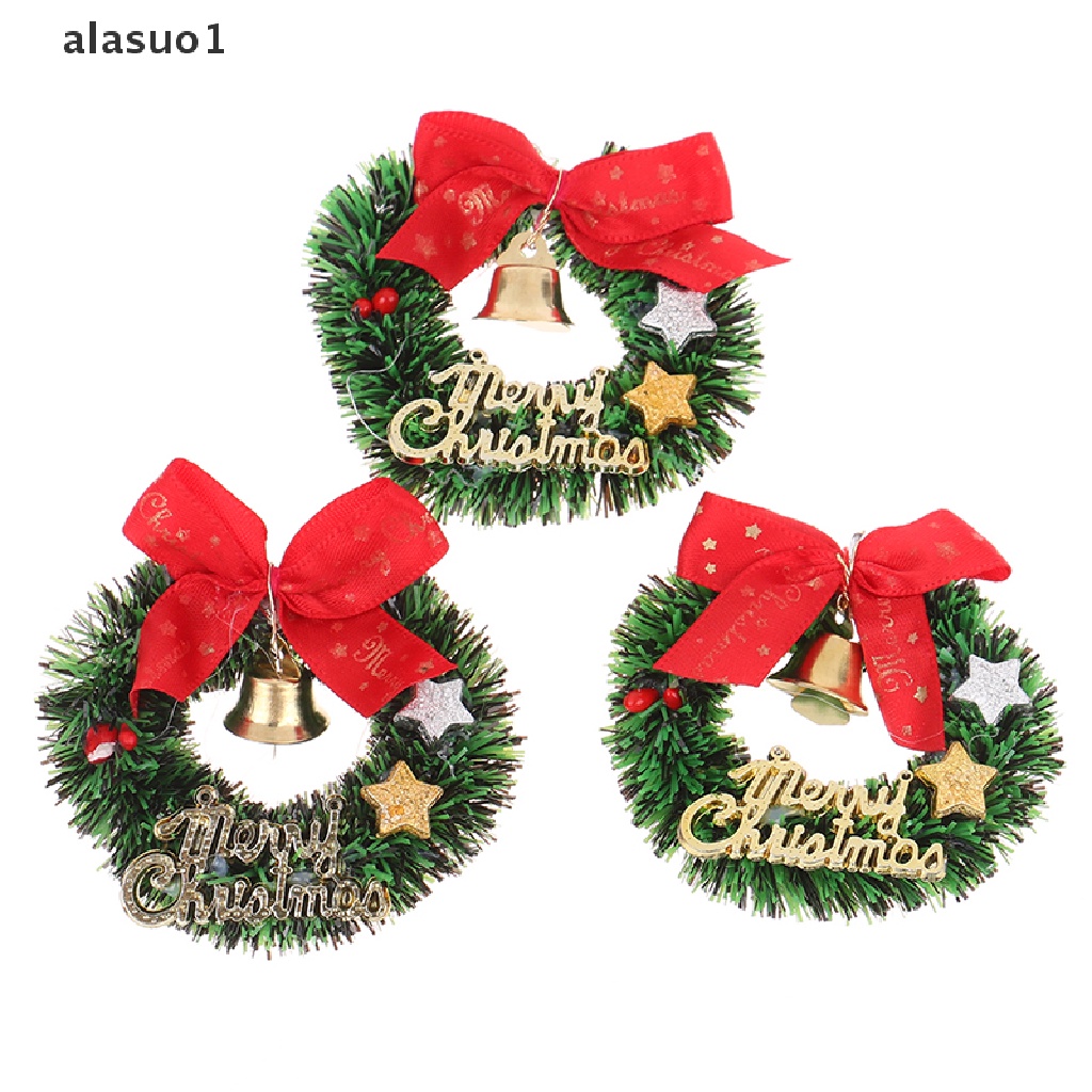 1 Vòng Hoa Giáng Sinh Trang Trí Nhà Búp Bê 1: 12 1: 6