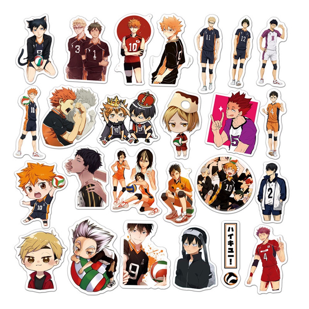 50 Hình dán sticker anime manga Haikyuu dễ thương - DB.123
