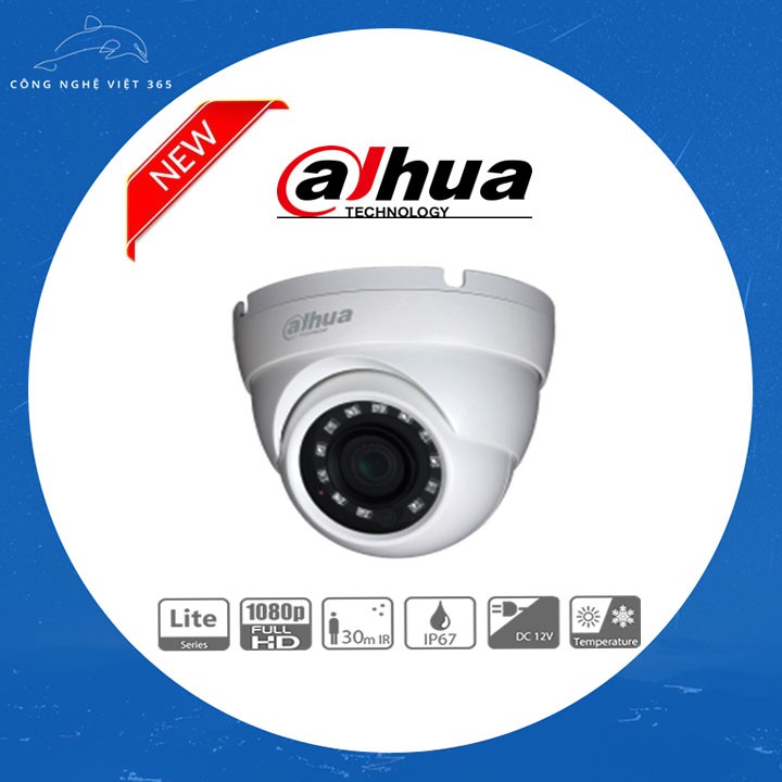Camera Dome 4 in 1 hồng ngoại 2.0 Megapixel DAHUA DH-HAC-HDW1200MP-S5 - -Cam Kết Hàng Chính Hãng