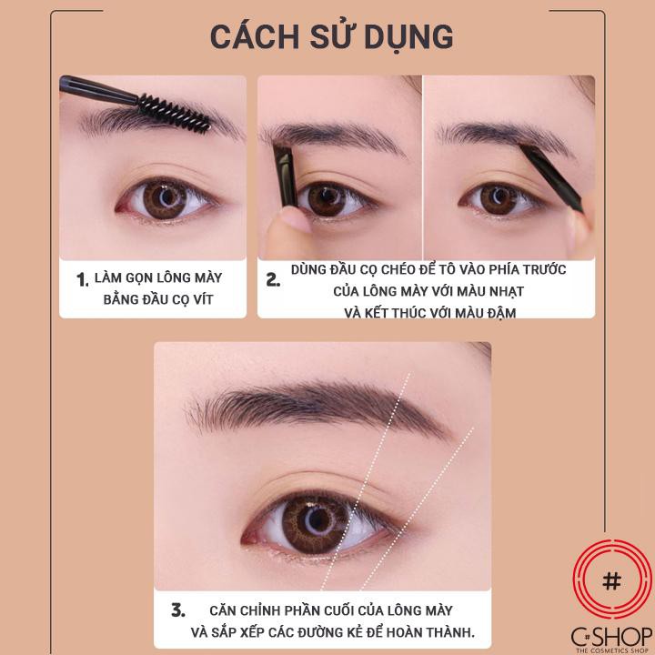 Bộ Kit Kẻ Chân Mày HOPE GIRL NATURAL STYLE EYEBROW KIT (bán giá dùng thử)_Mỹ phẩm Hàn Quốc chính hãng