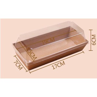 Hộp sanwich chữ nhật kraf