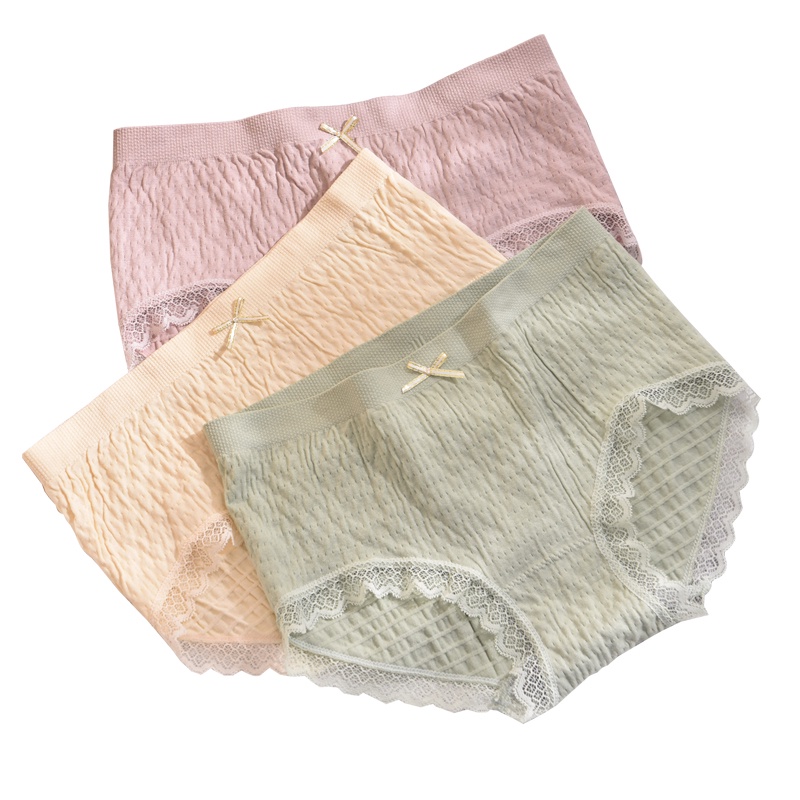 Hàng Mới Về Quần Lót Cotton Không Đường May Co Giãn Cao Thoải Mái Gợi Cảm Cho Nữ
