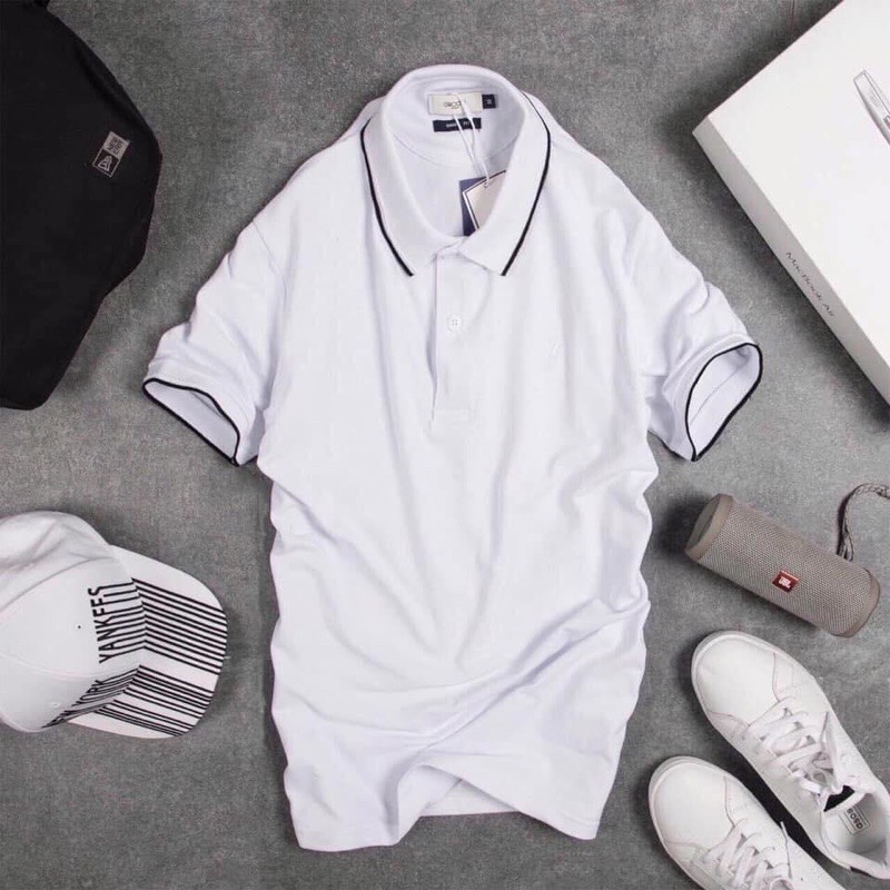 [ẢNH THẬT] ÁO POLO CỔ BẺ COTTON GAI MỀM MỊN, ảnh thật shop tự chụp | BigBuy360 - bigbuy360.vn