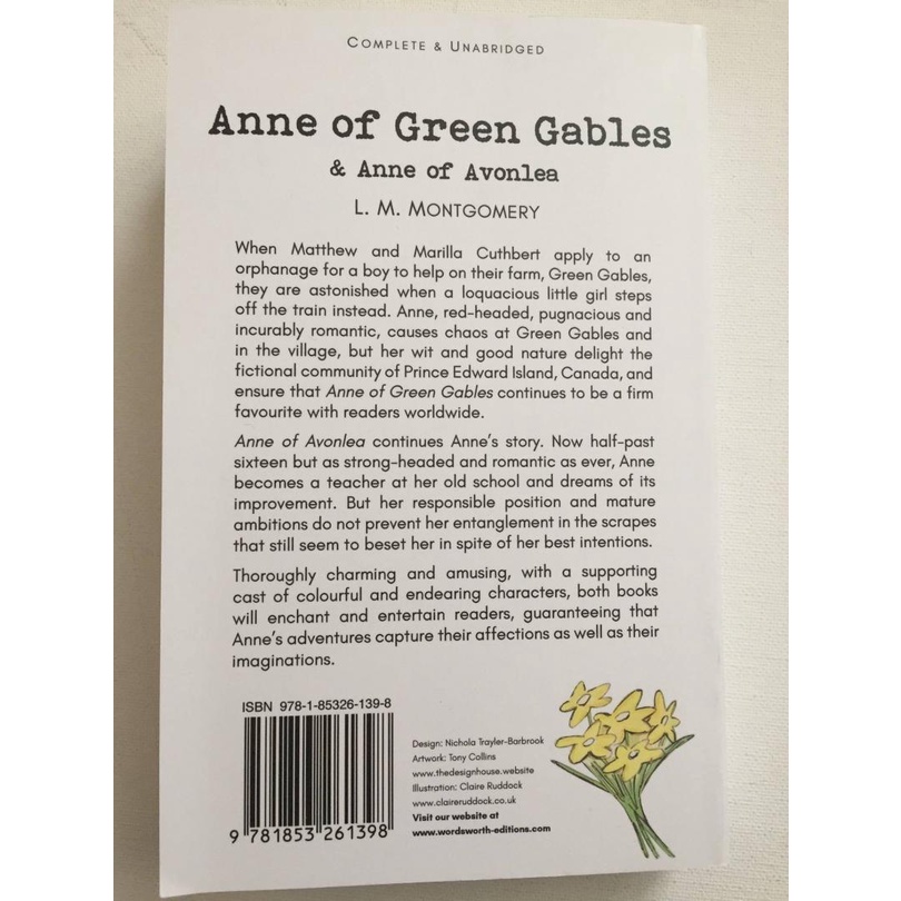 Tiểu thuyết tiếng Anh thiếu nhi: Anne of Green Gables &amp; Anne of Avonlea
