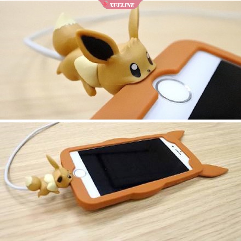 Phụ Kiện Bảo Vệ Dây Cáp Sạc iPhone USB Hình Pokemon Dễ Thương