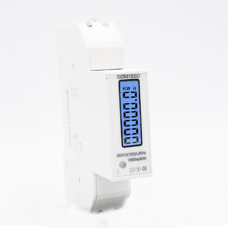 Đồng hồ đo năng lượng dòng điện 1 pha 5(100A) RS485 Modbus-RTU