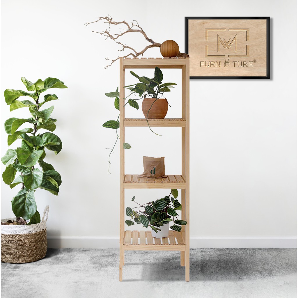 KỆ GỖ TRANG TRÍ HÌNH VUÔNG LẮP RÁP HÀN QUỐC - SHELF 4F