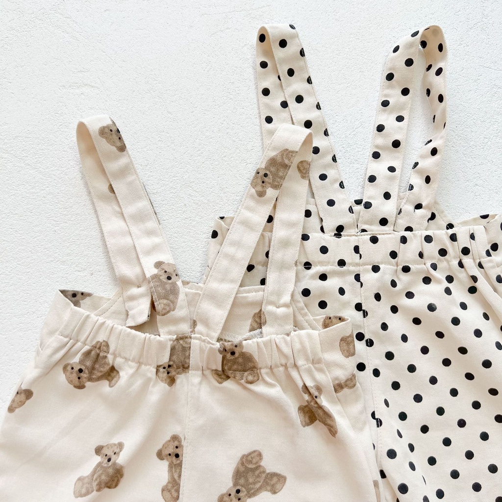 Set Áo Thun Tay Ngắn Hình Gấu + Quần Short Thời Trang Mùa Hè Cho Bé 0-3 Tuổi