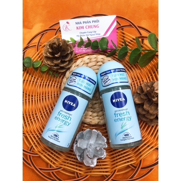 Lăn khử mùi Nivea Fresh Energy nữ tươi mát mịn màng 50ml
