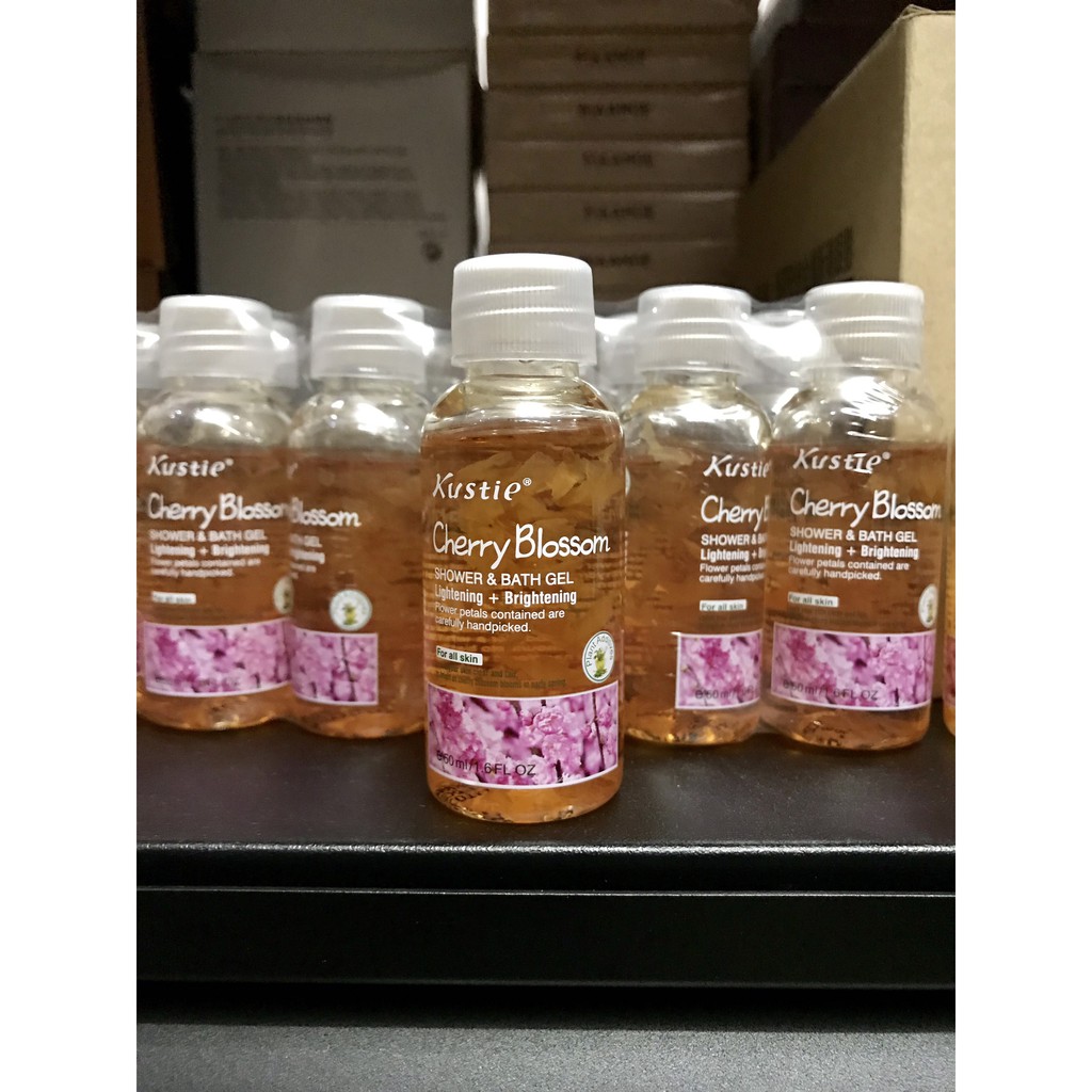 [ SIZE DU LỊCH ] Sữa tắm Kustie Cherry Blossom Chiết Xuất Cánh Hoa Anh Đào Nhật Bản 50ml Chính Hãng Pháp | BigBuy360 - bigbuy360.vn