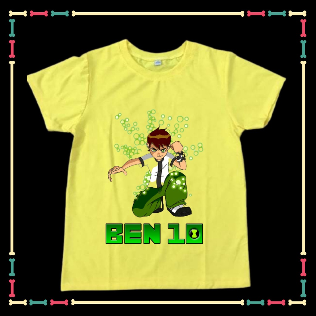 Áo Phông Benten Ben 10 tay ngắn cổ tròn cho trẻ em