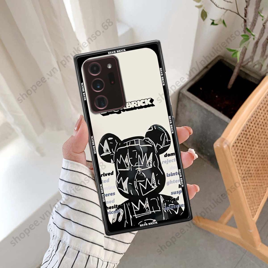 Ốp lưng điện thoại Samsung Note 20 Ultra elegant, gấu be@rbrick cao cấp, vỏ ốp rẻ đẹp