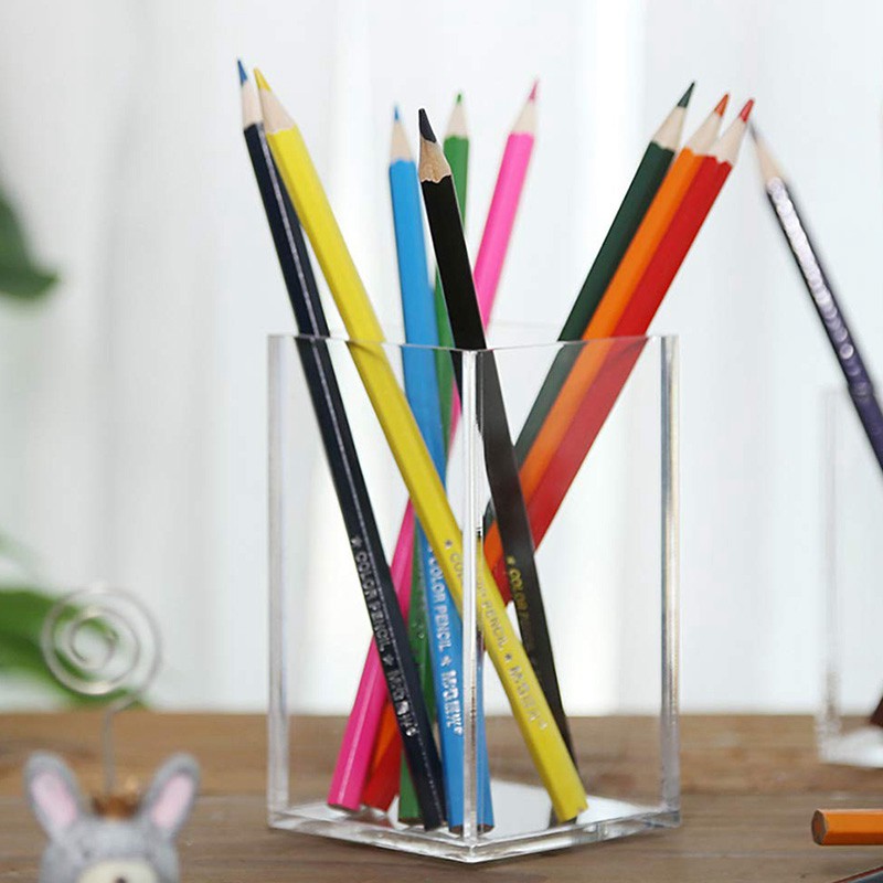 3 Ống Đựng Bút Bằng Nhựa Acrylic Trong Suốt #5