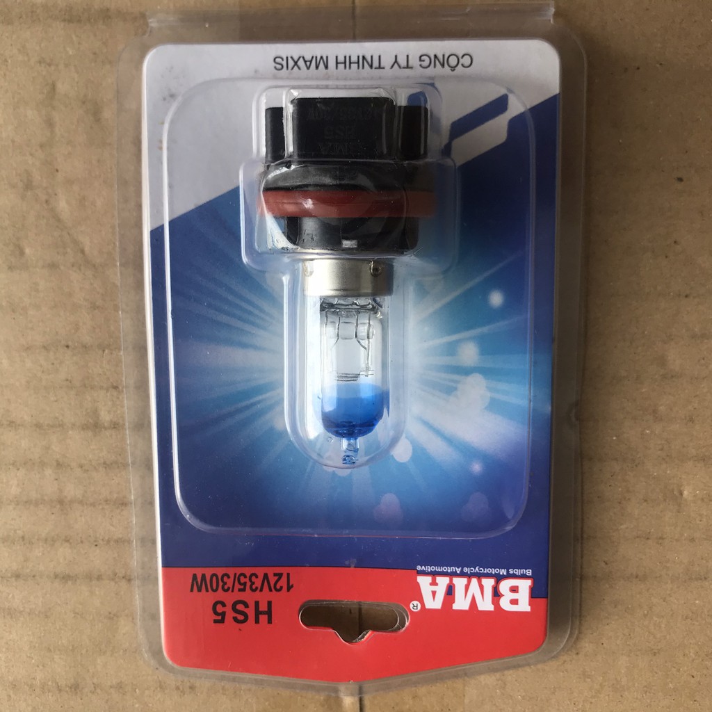 Bóng đèn pha BMA Halogen 12V 35W/30W Chân HS5 cho PCX AirBlade | Air Blade Lead 2011
