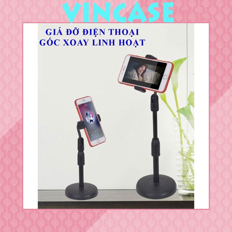 Giá Đỡ Điện Thoại livestream xem video Ổn Định Xoay 360 Độ dùng để Quay Phim Ghi Hình Đa Dụng-Vincase