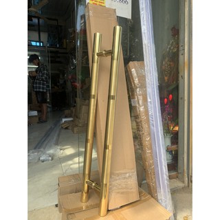 Tay Nắm Cửa Kính Inox 304, Tay nắm Vàng