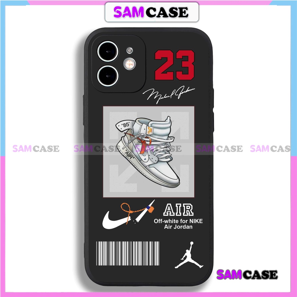 Ốp lưng iPhone Nike cạnh viền vuông silicon dẻo bảo vệ camera cho iphone 6/6s/7/8/X/XS/XR/11/12/13/14 Pro Plus Max cute