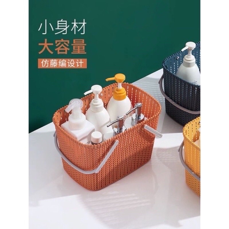 rỏ xếp đồ,làn 2 quai phong cách Hàn quốc