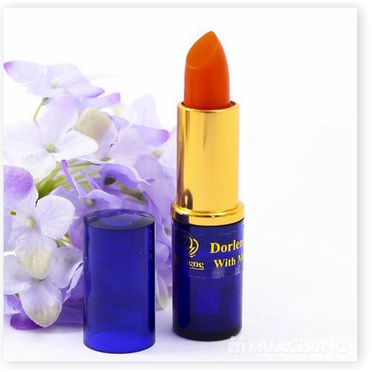 Combo giảm thâm môi gồm Son sâm DORLENE HERBAL PINK LIP Thái Lan và Son gió dưỡng môi JACKELIN Thái Lan MÀU XANH