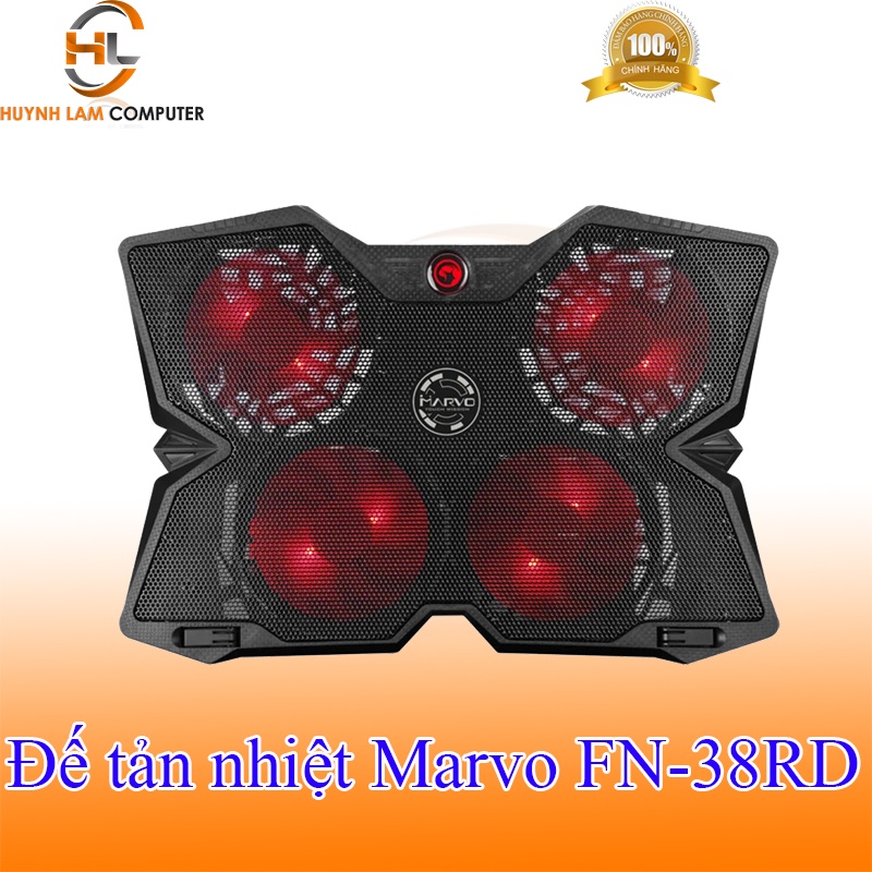 Đế tản nhiệt Laptop MARVO FN-38RD LED - Hàng chính hãng