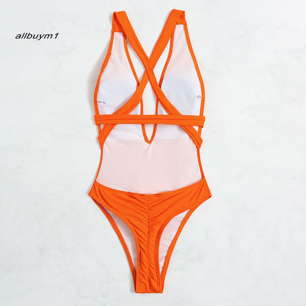 Bikini Trễ Vai Màu Cam Cho Nữ