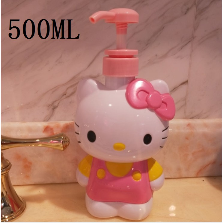 Bình Nhựa Đựng Xà Phòng Dạng Xịt Hình Hello Kitty