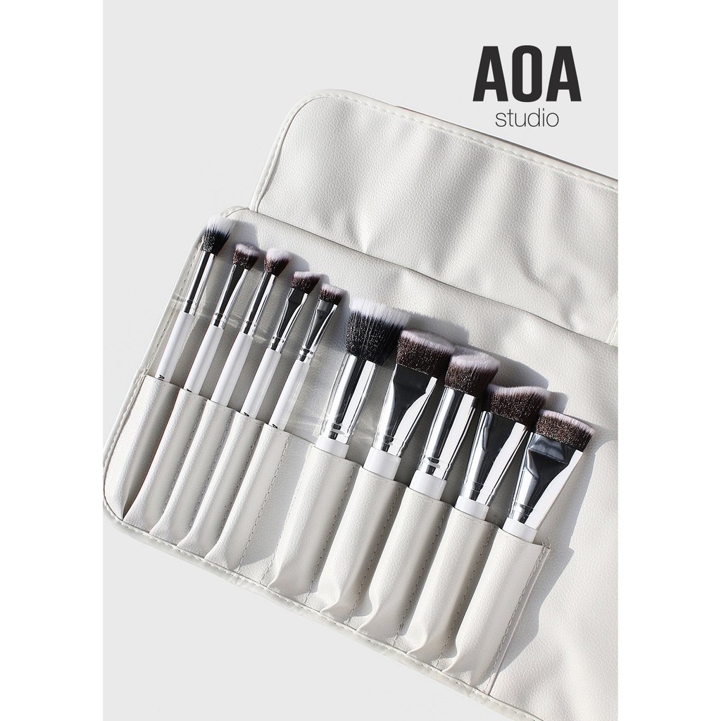 BỘ CỌ 10 CÂY + TÚI AOA The 10-Piece Sculpting Brush Set + Brush Roll