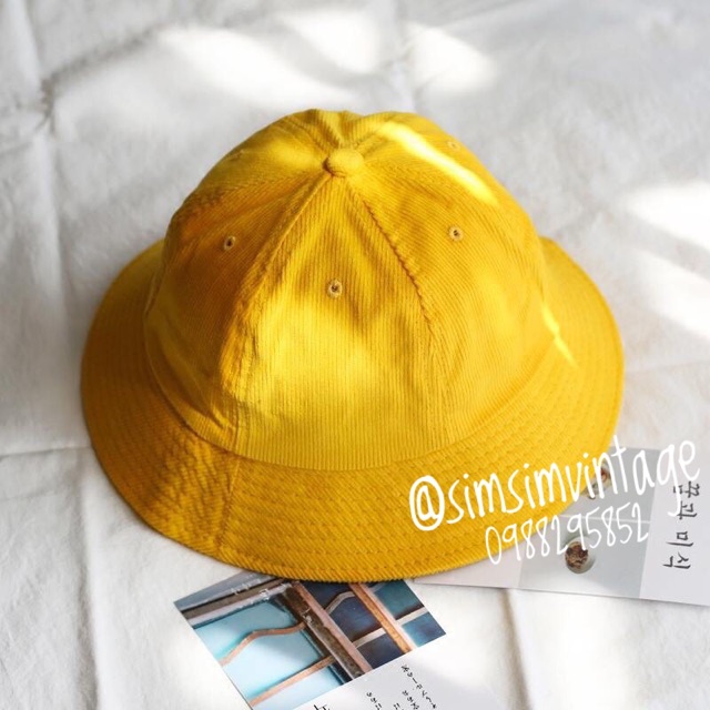 Mũ bucket vàng MARUKO siêu nổi bật Style Hàn