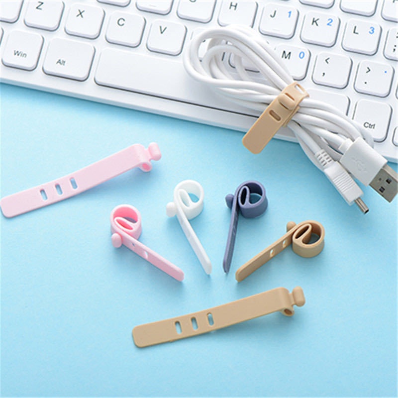 Dụng cụ quấn cáp sạc dây tai nghe usb bằng silicon tiện dụng SIGO