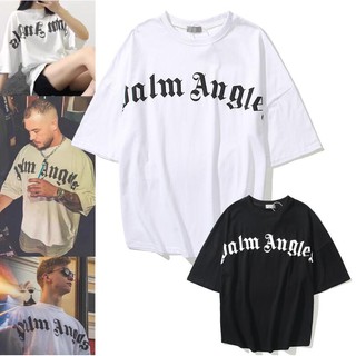 Áo Thun Tay Ngắn In Chữ Palm Angels Đơn GIản Thời Trang Cho Nam Và Nữ