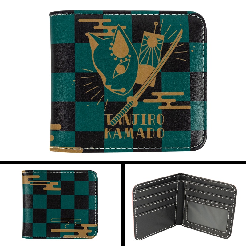 Ví Ngắn In Hình Nhân Vật Tanjirou Nezuko Kiyuki Zenitsuki Purgatory Inosuke Thời Trang