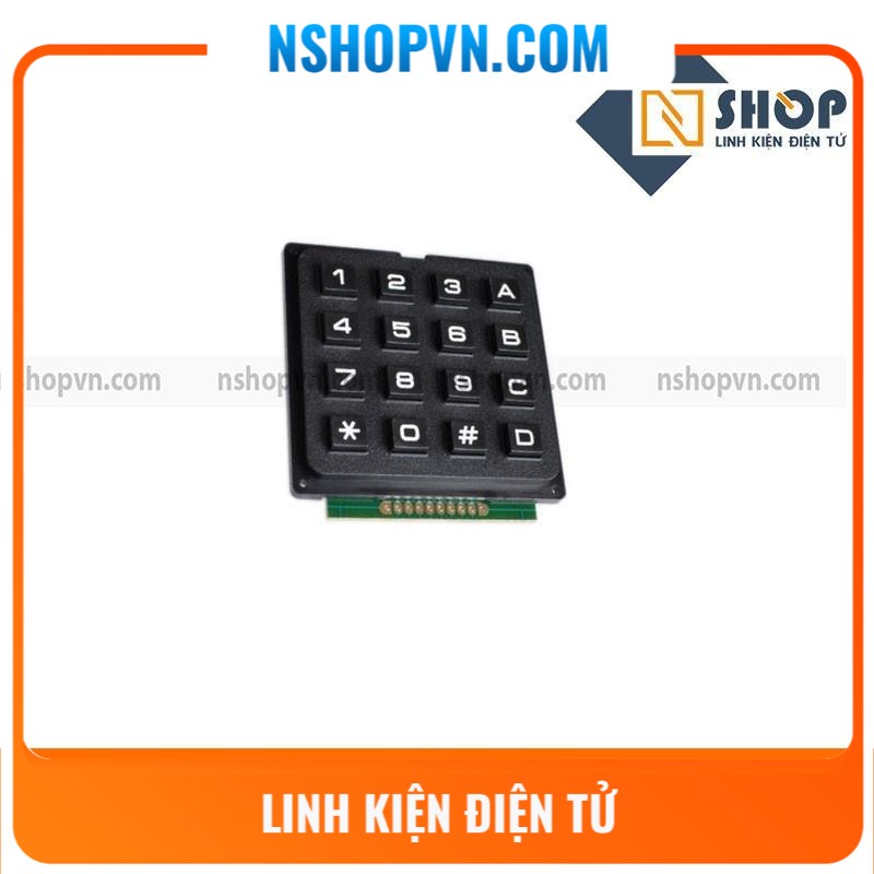 Bàn Phím Ma Trận Nhựa Cứng 4x4 Keypad