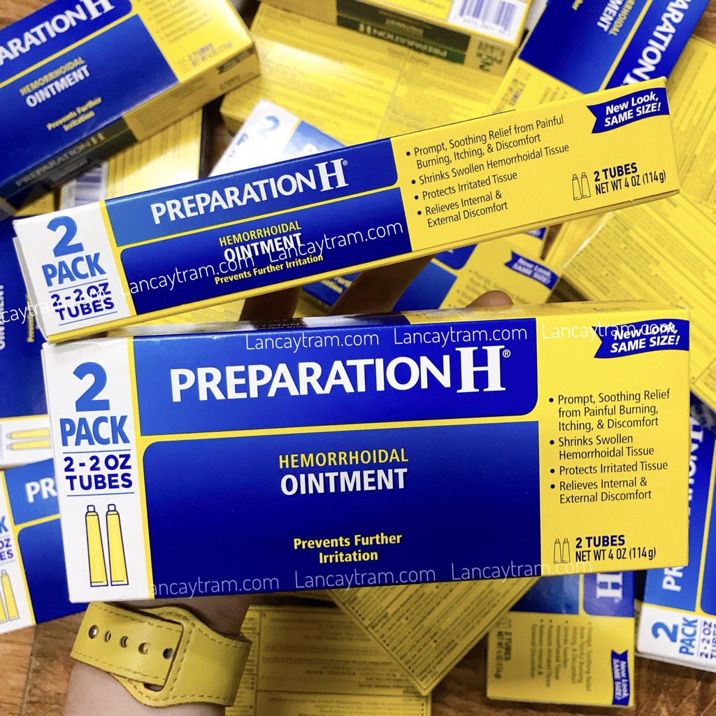 Kem bôi trĩ , Preparation H Hemorrhoidal Ointment 57g , PREPARATION H  ALOE 26g,tupe
