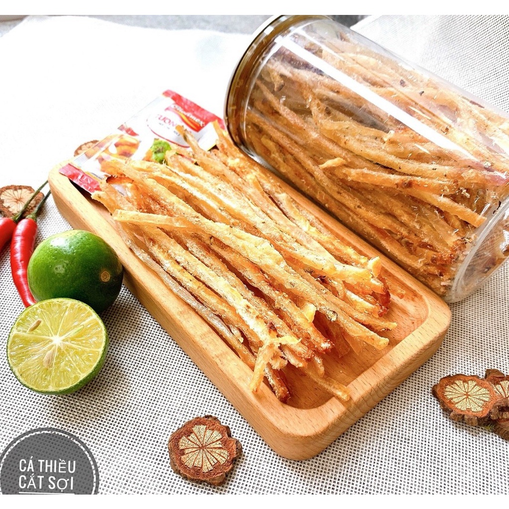 Khô cá thiều que hũ PET 300gr đồ ăn vặt VITUS | BigBuy360 - bigbuy360.vn