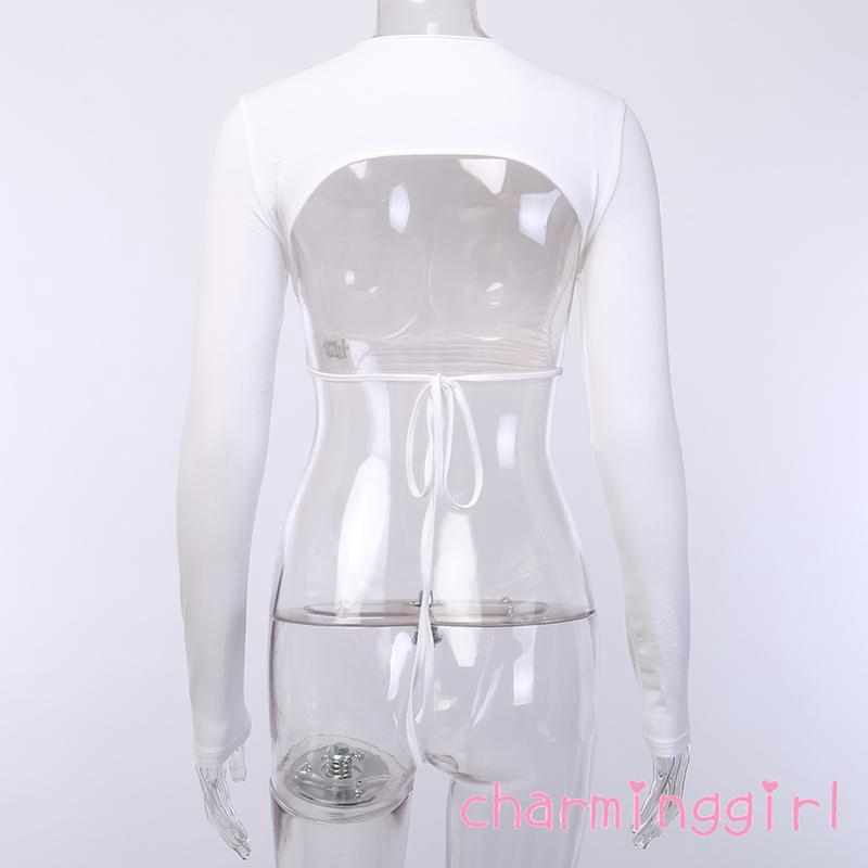 Áo tay dài hở lưng thời trang mùa hè cho quý cô