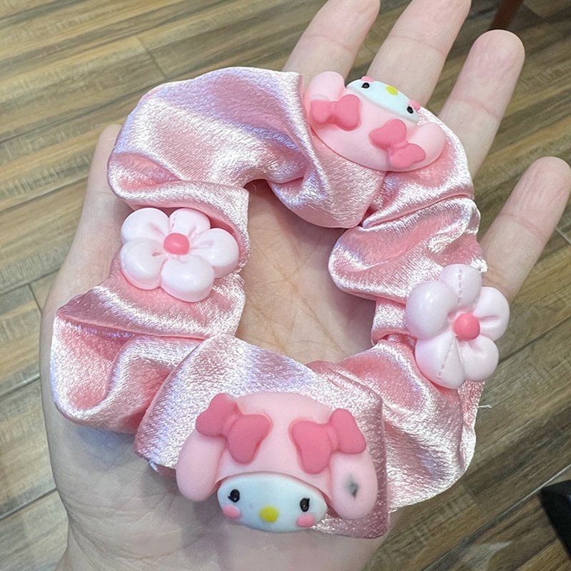 Dây Cột Tóc Nabel Màu Hồng Ngọt Ngào Dễ Thương Phong Cách Hàn Quốc Cho Bé Gái