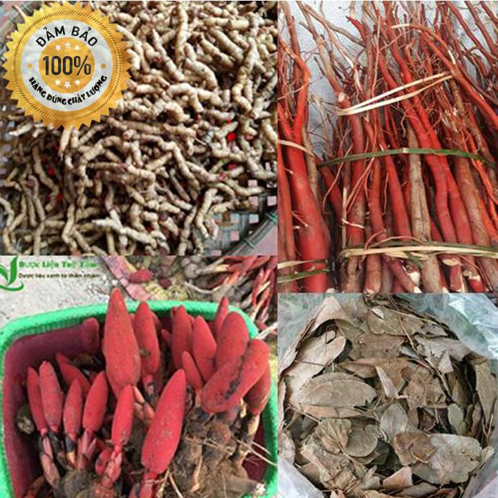 COMBO 4 MÓN nấm ngọc cẩu 250G, ba kích tím 250G, dâm dương hoắc 200G, sâm cau đỏ 300G