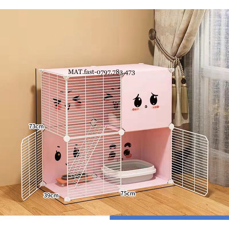 [TẶNG BÚA] CHUỒNG CHÓ MÈO LƯỚI THÉP ĐA NĂNG