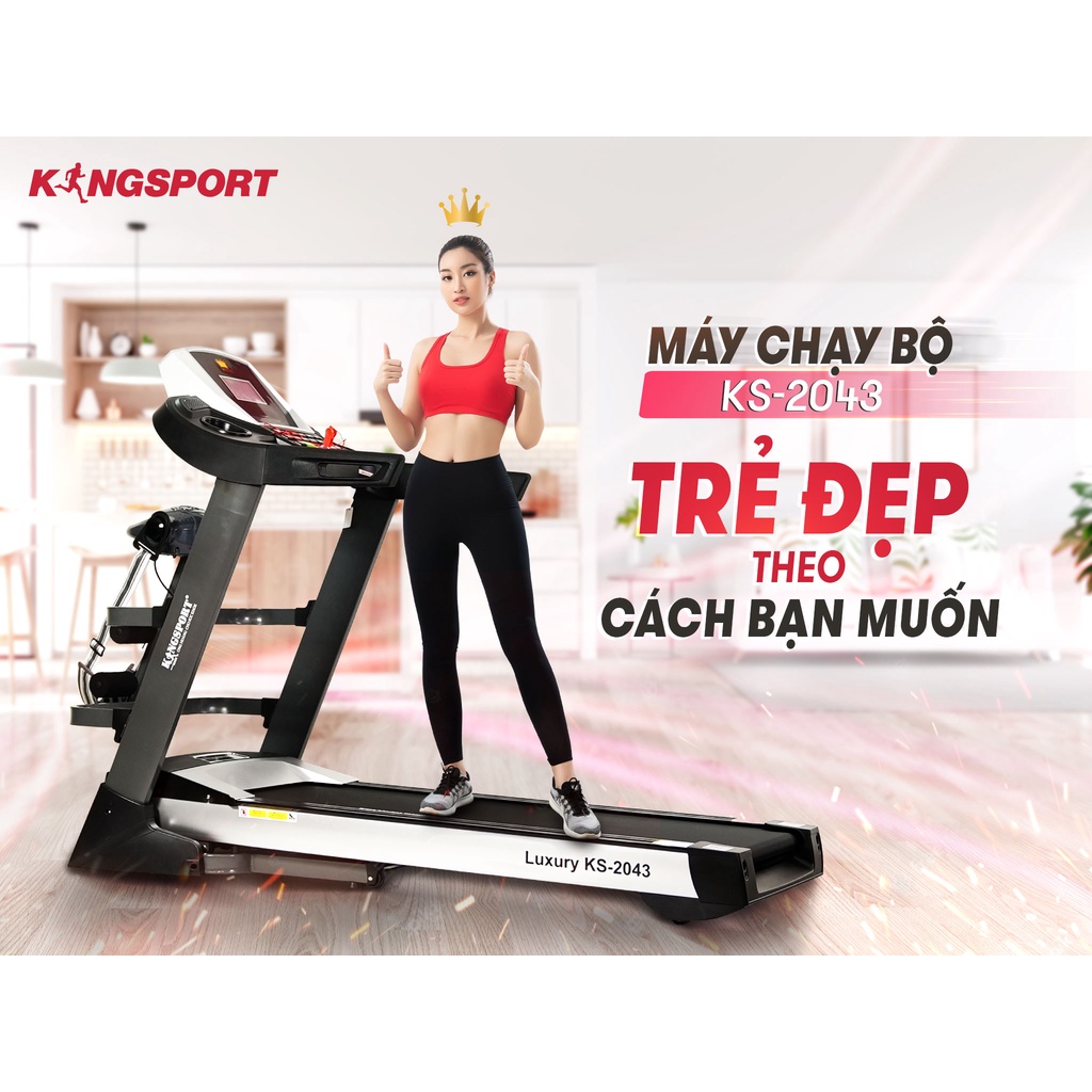 Máy chạy bộ KINGSPORT KS-2043 đa năng - Động cơ mạnh mẽ