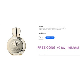 Nước hoa nữ Versace Eros Pour Femme EDP mini 5ml