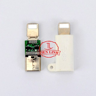 Đầu chuyển đổi từ USB Type C sang Lightning (Đen - Móc chống rơi)