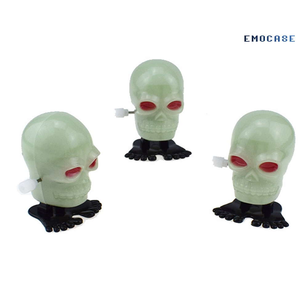 Đồ Chơi Lên Dây Cót Hình Đầu Lâu Kinh Dị Trang Trí Halloween