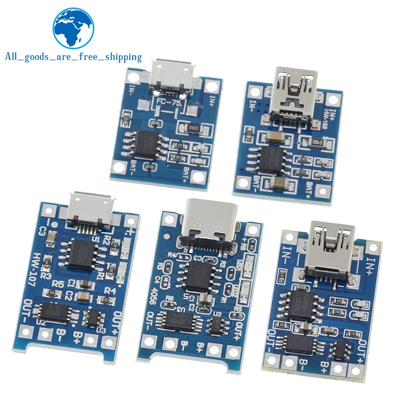 Bảng Mạch Micro USB 5V 1A 18650 TP4056 1A Chất Lượng Cao