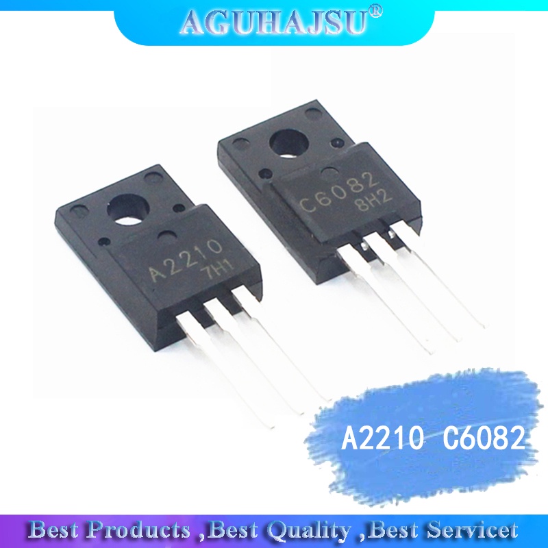 Bộ 5 Linh Kiện Điện Tử A2210 C6082 TO-220F 2SA2210 2SC6082 TO-220