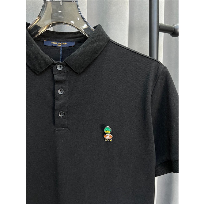 Áo Thun polo In logo Vịt Kim Loại L0uis Vu1tt 2022 S-4XL Thời Trang Mùa Hè Năng Động