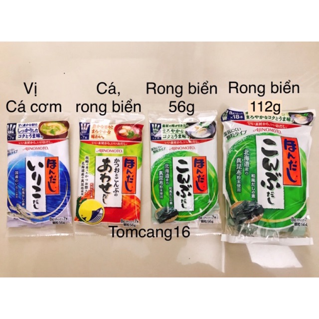 Hạt nêm rong biển Ajinomoto cho bé từ 1 tuổi