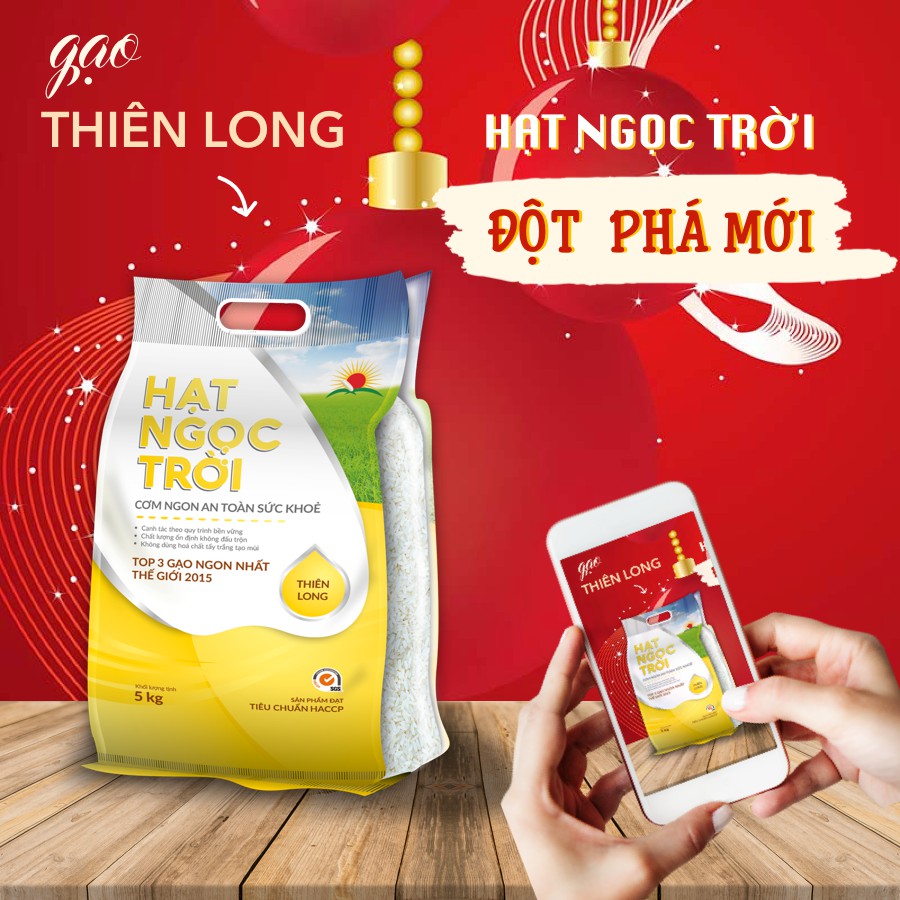 Gạo Hạt Ngọc Trời Thiên Long 5kg | BigBuy360 - bigbuy360.vn