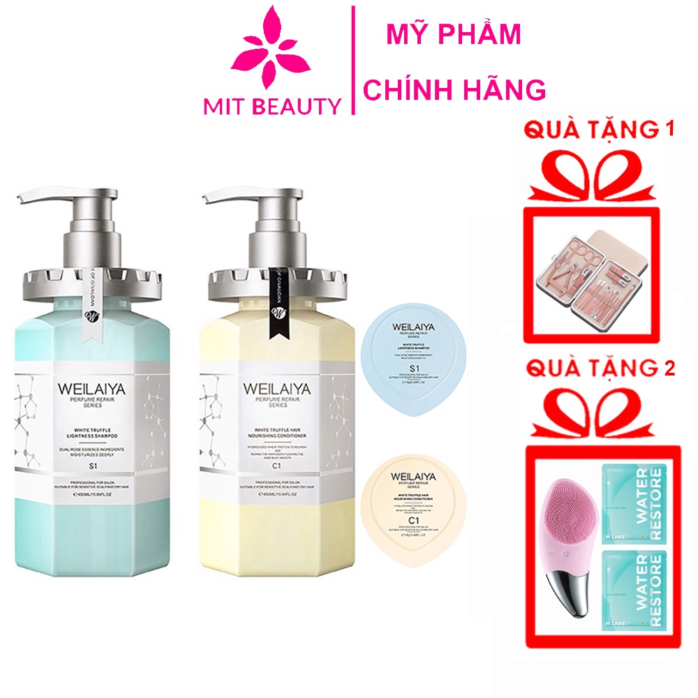 Dầu gội Weilaiya nấm Truffle, Dầu gội phục hồi Weilaiya Mit Beauty tóc suôn mượt sạch gàu sạch dầu hương thơm sang trọng